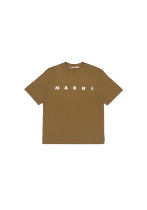 T-shirt con logo MARNI KIDS | M002MV M00RF0M721